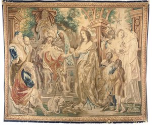 Altılı setten Brüksel goblen, c.1650 (yün ve ipek) by Jean Le and Eggermans Daniel II Clerc