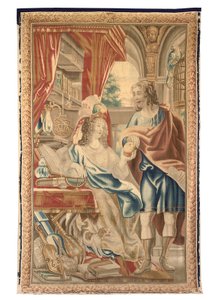 Altılı setten Brüksel goblen, c.1650 (yün ve ipek) by Jean Le and Eggermans Daniel II Clerc