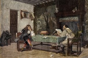 Jean Baptiste Moliere ve Pierre Corneille arasındaki işbirliği Fransız dramatis - “” Yazarlar Jean-Baptiste (Jean Baptiste) Poquelin dit Moliere (1622-1673) ve Pierre Corneille (1606-1684)”” Jean-Leon (Jean) resminden sonra gravür Leon) Gerome by Jean Leon (after) Gerome