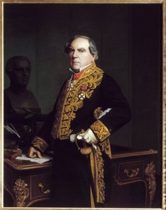Amedee Thierry (1797-1873), Fransız gazeteci ve tarihçi portresi. Jean Leon Gerome