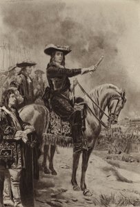 Marlborough at Blenheim (fotogravür) by Jean Leon Gerome Ferris
