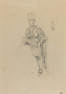 Bir Fransız Hussar by Jean Louis Ernest Meissonier
