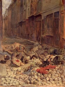 Rue de la Mortellerie'deki barikat, Haziran 1848 (İç Savaş Hafızası) 1849 (tuval üzerine yağlı boya) by Jean Louis Ernest Meissonier