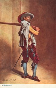 Bir Silahşör, Louis XIII Zamanı by Jean Louis Ernest after Meissonier