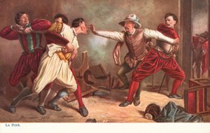 kavga by Jean Louis Ernest after Meissonier