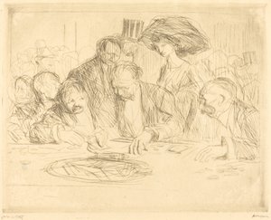 Kumar Masasında (ikinci plaka) by Jean Louis Forain
