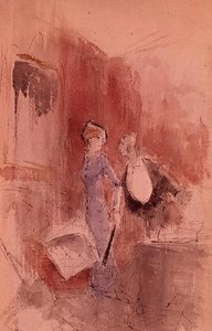 Restoranda (suluboya) by Jean Louis Forain