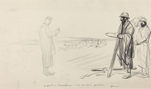Şampanya önünde - Son dualar by Jean Louis Forain