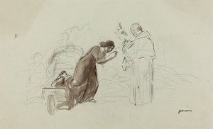 Benediction ve Lourdes, c. 1912. by Jean Louis Forain