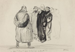 eli boş. bir zeplin mürettebatı by Jean Louis Forain