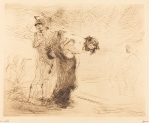 Mesih Giysilerinden Çıkartıldı by Jean Louis Forain