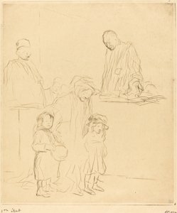 Duruşmadan Çıkma (birinci plaka) by Jean Louis Forain