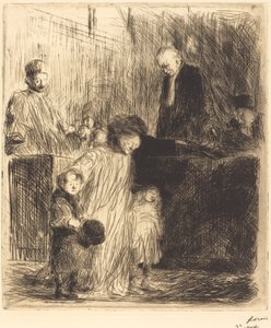 Duruşmadan Çıkma (birinci plaka) by Jean Louis Forain