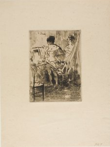 Giyinme Odalarında Dansçılar by Jean Louis Forain