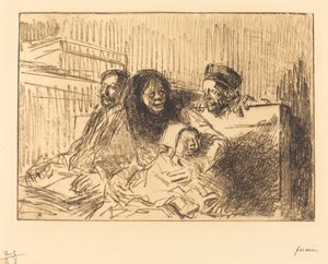 Duruşmada Kanıt (ikinci plaka) by Jean Louis Forain