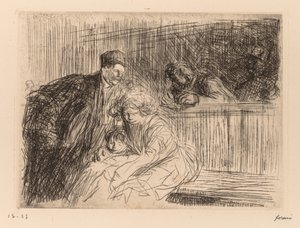 Avukat Sanıklarla Konuşuyor. by Jean Louis Forain