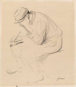 Le Poilu (Fransız Askeri Yazma Evi) by Jean Louis Forain