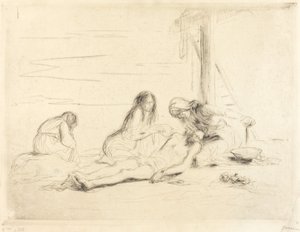Pieta (birinci tabak) by Jean Louis Forain