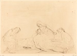 Pieta (üçüncü tabak) by Jean Louis Forain