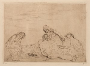 Pieta (üçüncü tabak) by Jean-Louis Forain