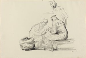 Poilu ve Alman Mahkumlar by Jean Louis Forain
