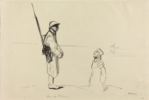 Ren Nehri üzerinde, c. 19141919. by Jean Louis Forain