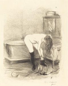 Banyo (dikey plaka) by Jean Louis Forain