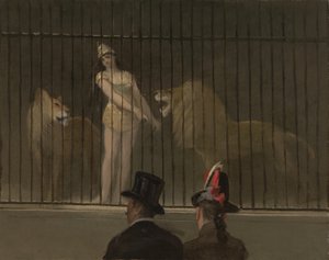Aslan terbiyecisi by Jean Louis Forain