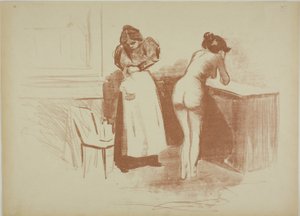 Kaba Saç Eldiveni, Yıkama ve Çizgi Plakası ile Masaj by Jean Louis Forain