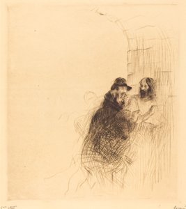 Kemerin Altındaki Buluşma (ikinci levha) by Jean Louis Forain