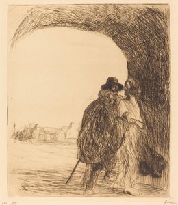 Kemerin Altındaki Buluşma (üçüncü levha) by Jean Louis Forain