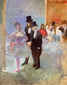 Operanın Kanatları (Fuayede) c.1887 by Jean Louis Forain