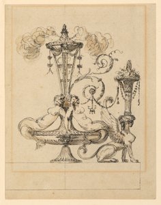 Dekoratif Arabesk İçin Tasarım by Jean Louis Prieur the Younger