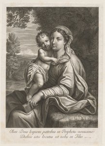 Madonna ve Çocuk. by Jean Louis Roullet