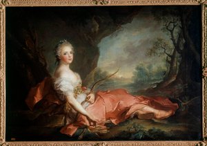 Fransa'nın Madame Adelaide portresi (1732-1799), Diane, Louis XV'in kızı Tablo Jean Marc (Jean-Marc) Nattier (1685-1766) 18. yüzyıl Güneş 1,04x1,41 m