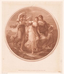 Prudence (Prudentia) tarafından tavsiye edilen güzellik (Bellezza), Deliliğin (Pazzia) cazibesini reddeder. by Jean Marie Delattre