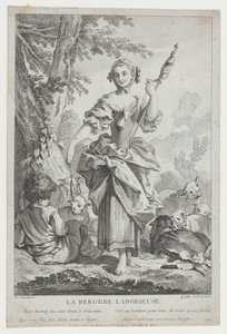 Çalışan Çoban, 18. yüzyıl. by Jean Michel Liotard