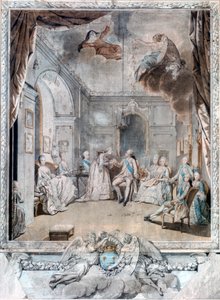 Madam Louise Oğluna Hoşça Kal diyor, 1772 by Jean Michel the Younger Moreau