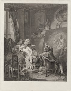 dürüst model by Jean Michel Moreau and Jean Baptiste Blaise Simonet after Pierre Antoine Baudouin