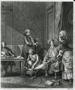Levee, Louis Michel Halbou (1730-c.1809) 1781 tarafından oyulmuş by Jean Michel the Younger Moreau