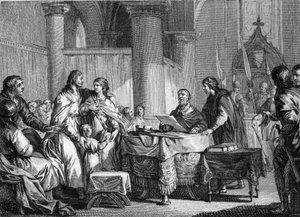 Kardeşi Pepin III dit Pepin le Brief (714-768), 747 adına Austrasia sarayının belediye başkanı Carloman