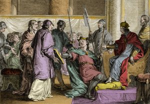 Erispoe (857 öldü), Brittany Kralı (Herispogius - Hervspogius - Respogius), krallığın süslerini Kel Charles II