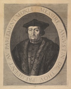 Augustin de Thou, Parlamento Başkanı. by Jean Morin