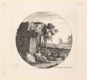 Soldaki Harabeler. by Jean Morin