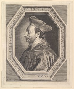 Saint Charles Borromeo, Kardinal ve Milano Başpiskoposu. by Jean Morin