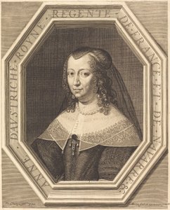 Avusturyalı Anne by Jean Morin after Philippe de Champaigne