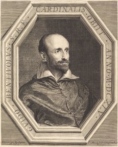 Kardinal Guido Bentivoglio by Jean Morin, after Sir Anthony van Dyck