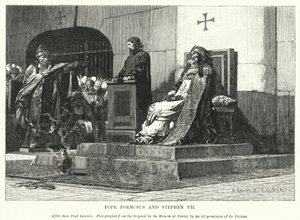 Papa Formosus ve Stephen VII (gravür)