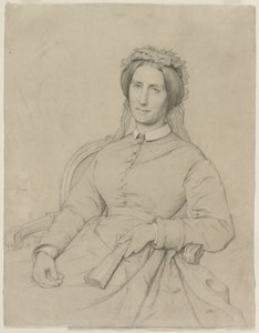 Madam Hippolyte Flandrin (Aimee Ancelot) by Jean Paul Flandrin
