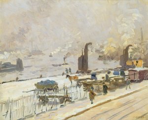 Kışın Hamburg Limanı, 1909